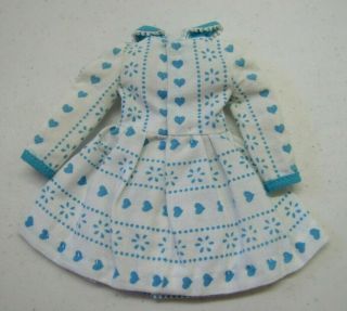 Vtg 1960 ' s BARBIE SKIPPER Doll WHITE TURQUOISE DRESS 