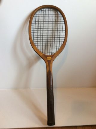 Vintage Antique Wood Tennis Racket Schmelzer’s 27 Inch