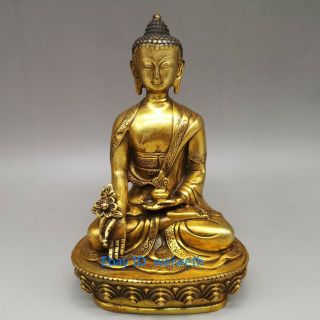 Old Tibetan Buddhism Brass Buddha Bodhisattva Sakyamuni Shakyamuni Statue
