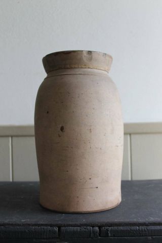 Antique Stoneware Unglazed Crock Texas 3