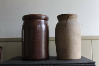 Antique Stoneware Unglazed Crock Texas 5