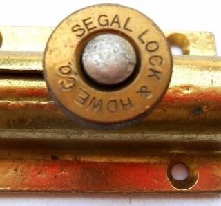 Vintage NOS SEGAL Night Latch Door Chain Security Lock Slide Chain 2