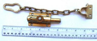 Vintage NOS SEGAL Night Latch Door Chain Security Lock Slide Chain 4