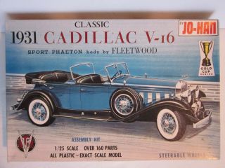 Classic 1931 Cadillac Sport Phaeton Jo - Han 1/25 Scale
