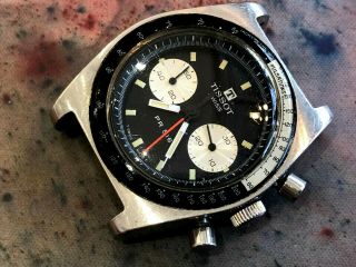 Vintage Tissot Chronograph Diver mens wristwatch PR 516 steel panda lemania 872 5
