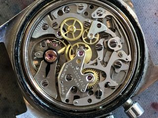 Vintage Tissot Chronograph Diver mens wristwatch PR 516 steel panda lemania 872 8