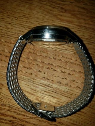 Rare Vintage Movado Watch wind up about a 1973 stainless braided band 3
