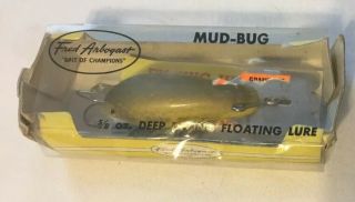 Vintage Fred Arbogast Mud Bug 5/8 Oz Deep Diving Floating Lure