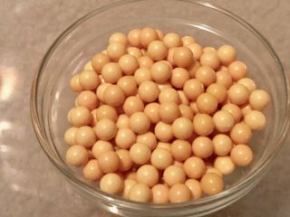 150 Bakelite 7mm Buttery Cream - Colored Loose Beads Without Holes