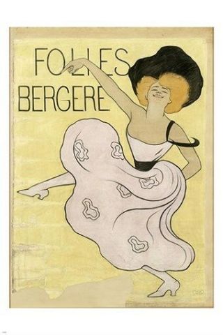 Folies Bergere Vintage Ad Poster Leonetto Cappiello French Dance 24x36 Hot