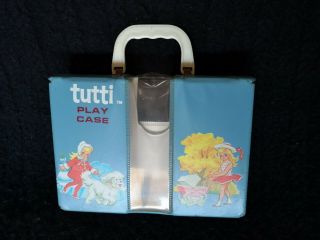 Vintage Mattel (barbie) Blue Tutti Play Case 1965