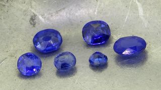 Antique Kashmir Sapphires 0.  62ct Natural Loose Gemstones