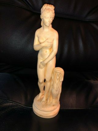 Vintage Marble/alabaster Sculpture By A Santini Classic Figure Made In Italy