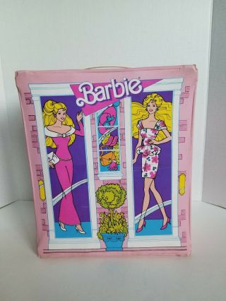 Vintage 1988 Barbie Doll Mattel Fashion Carrying And Storage Case