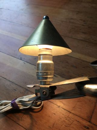 Mid Century Small Clip Lamp,  Rare