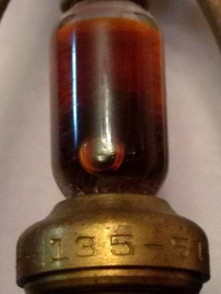 Antique Vintage Grinnell Brass Red Liquid Glass Fire Sprinkler Head Quartzoid 4