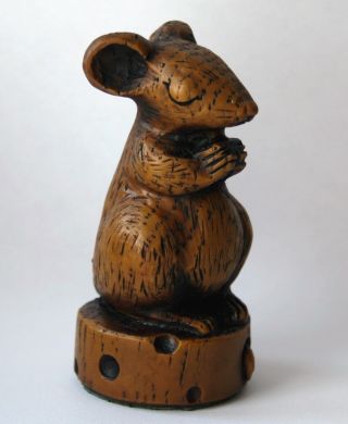 Church Mouse Ornament Figurine Praying Cheese Cute Collectable Unique Mice Gift