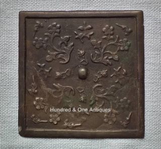 Antique Chinese Bronze Mirror Tang Dynasty 618 - 907 A.  D. 2