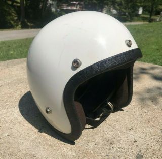 Vintage 1970s Nesco Comet Model 6420 Motorcycle Helmet Size