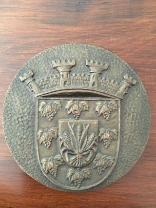 rare antique bronze medal of medical journeys 1987 3