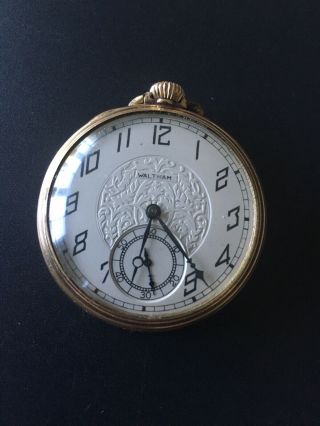 1925 Waltham 12s,  17j,  Open Face Antique Pocket Watch