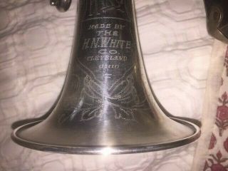 Flugelhorn H.  N.  White (King) M/1071 circa 1915 Trumpet Cornet Rare 9
