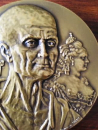 antique rare bronze medal of Ribeiro Sanches 2