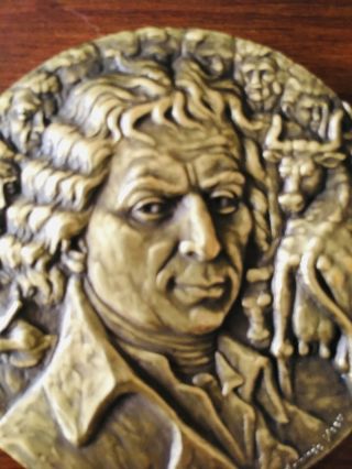 antique rare bronze medal of Edward Jenner 2