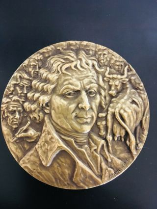 antique rare bronze medal of Edward Jenner 5