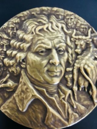 antique rare bronze medal of Edward Jenner 6