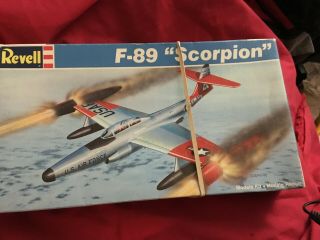 Vintage Revell Usaf F - 89 " Scorpion " Model Kit Open Box Part,  Decals 
