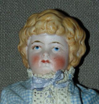 Antique Bisque Doll Chubby Little Girl Germany Hertwig 8 1/2