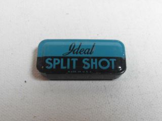 Vintage Ideal Split Shot Tin With 12 No.  7 Weights Nos 1950 
