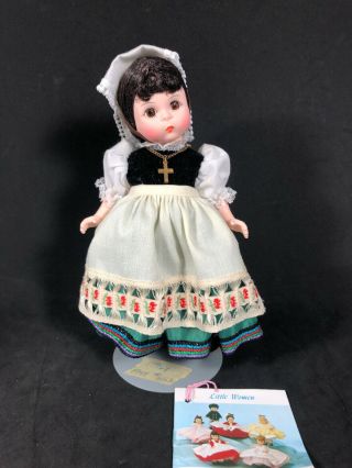 Vintage Madame Alexander Doll 8 " Italy 553 With Tag,  Ob And Stand 20 - 6