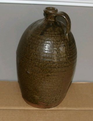 Antique Catawba Nc Pottery Jug - 1 Gal.