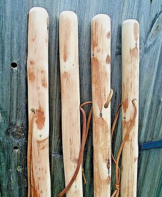 Farmer Wooden Walking Stick Cane Solid Sturdy Rustic Chestnut Wood Stick 49 "