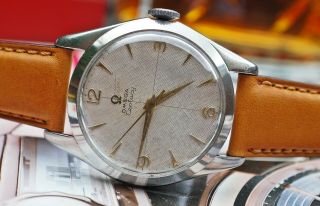 Omega Century Honeycomb Dial Calibre 268 Gents Vintage Watch C1954