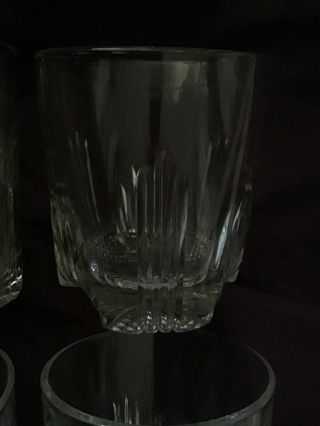 Vintage Cut Leaded Glass Crystal On The Rocks Glasses Made In Italy 2