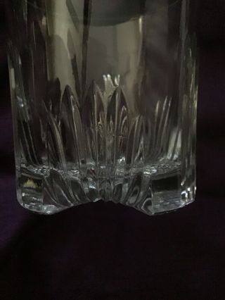 Vintage Cut Leaded Glass Crystal On The Rocks Glasses Made In Italy 4