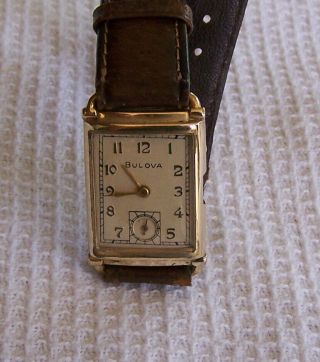 Vintage Bulova 21 Jewel Cal 7ap Watch 10k Gold Filled