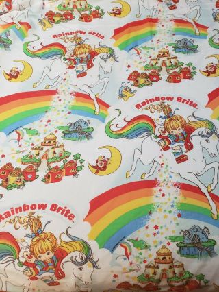 1983 Rainbow Brite Twin Sheet Set