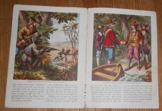 c1880 Antique Children ' s Book McLoughlin Bros Robinson Crusoe Aunt Kate ' s Series 4