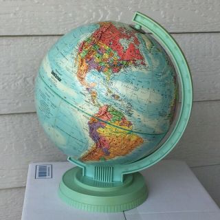 Vintage 9 " Replogle World Scholar Series 1983 Relief Map Globe - U.  S.  S.  R.  -