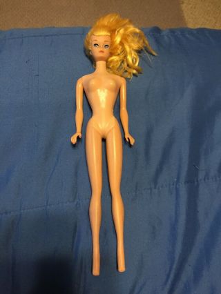 Vintage 1960’s Nude Barbie Midge 1962/1958 Blonde Japan On Foot