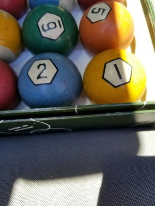 Antique Pool / Billiards Number 2 Clay Ball Rare Open To Offers