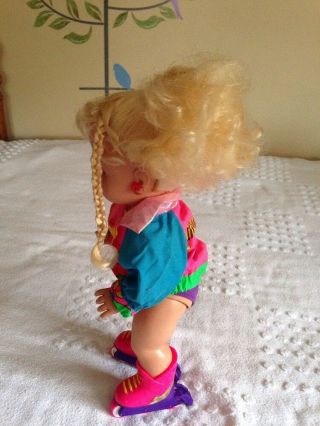 Vintage 1991 Tyco California Girl Doll with Rollerblades Great 16 