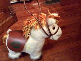 Vintage 1984 Cabbage Patch Kids Pony With Bridle And Saddle 3
