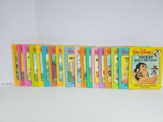 Walt Disney Fun To Read Library Complete Set 1 - 19 Vintage 80s