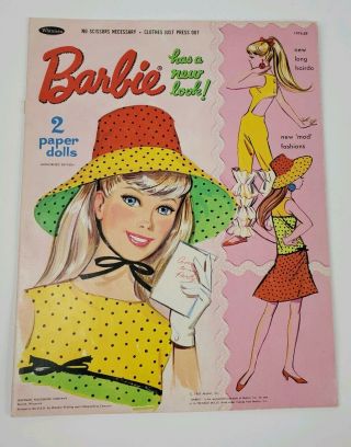 1967 Vintage Paper Dolls Barbie Has Whitman 1960s