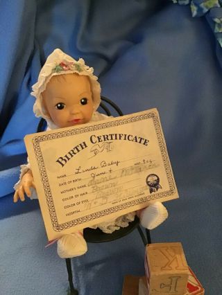 Linda Baby Doll - A Terri Lee Doll - With Clothes And Birth Certificate